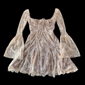 Elegant Cream Lace Dress